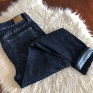 AE next level stretch high rise jegging dark wash